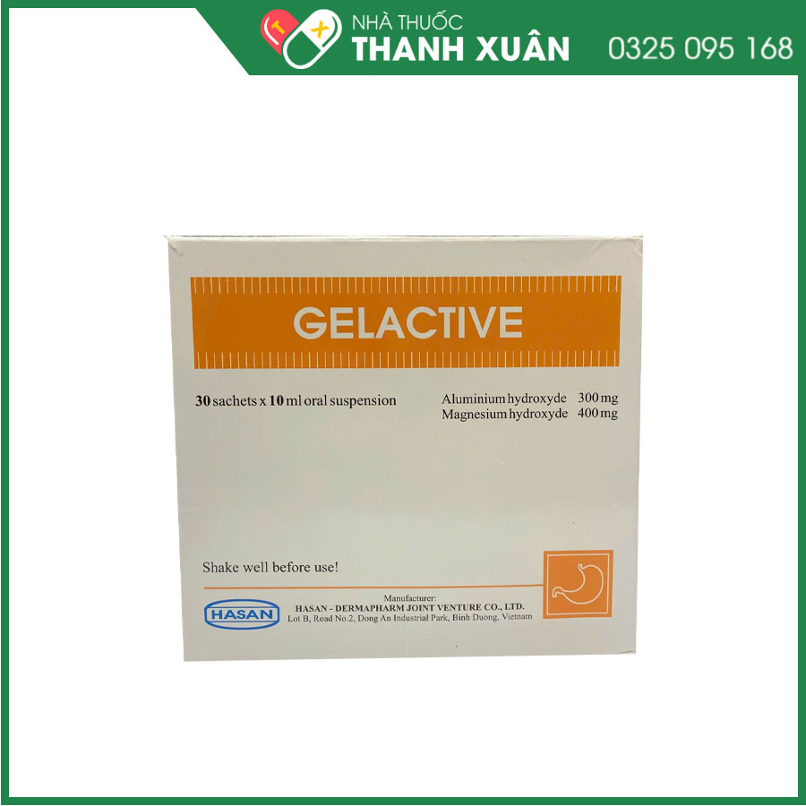 Gelactive làm dịu các triệu chứng trong rối loạn tiêu hóa